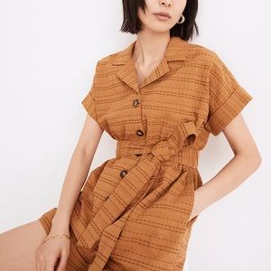 Madewell - Seersucker Camp Romper